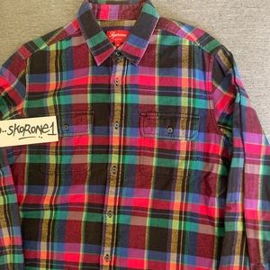 Supreme Multi-Color Flannel f/w 11 sz M black/purp